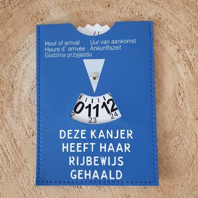 FlexMade.nl Parkeerschijf - rijbewijs gehaald cadeau - grappig