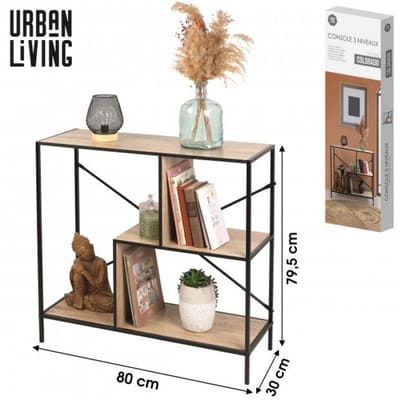 "COLORADO" MEUBEL CONSOLE MET 3 NIVEAUS 80X30XH79,5CM