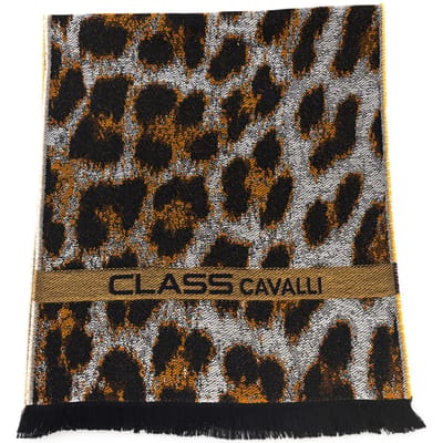 Cavalli Class Heren Bruine Wollen Sjaal