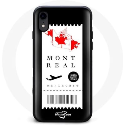 IPhone XR hoesje Montreal vliegticket