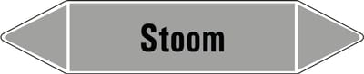 Stoom leidingmarkering op vel 179 x 37 mm - 5 per vel