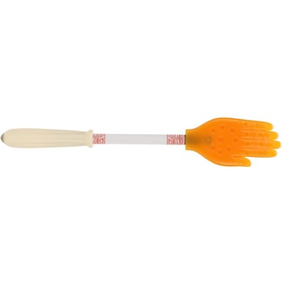 Massage Hamer Stok Hand Palm Vormig Zacht Siliconen Lichaamsmassage Hamer Klop met Essentiële Olie orange