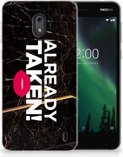 Nokia 2 Siliconen hoesje met naam Already Taken Black