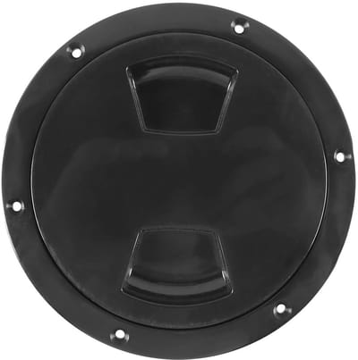Dailygoods- Inspectie Luik 5 Inch - Marine Dekplaat - Lekvrij - ABS Materiaal - Zwart - Rubber O-ring Afdichting - Dekluik