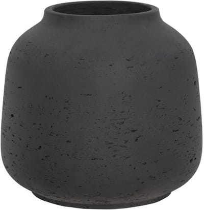 Pottery Pots - Plantenbak - Jabari M - Ø13cm x H12cm - Black Washed