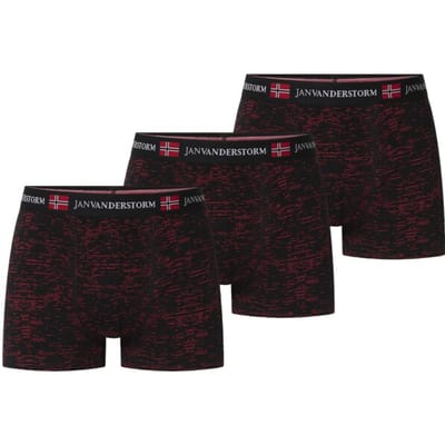 Jan Vanderstorm herren Set Van 3 Retroslips - 07 - zwart - Plus Size