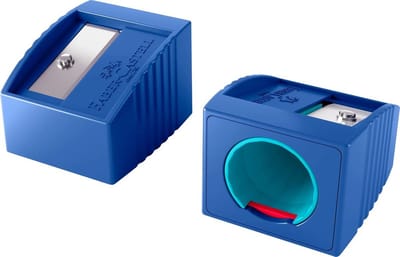 Faber-Castell puntenslijper - Grippy - blauw - 1-gaats - FC-181780