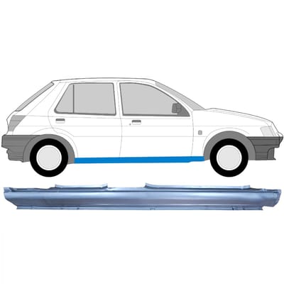 Volledige dorpel voor Ford Fiesta 1989-1995 / Rechts