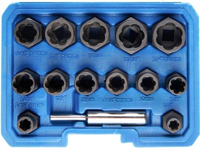 Kunzer 7SA14.1 Uitdraaier 8 - 19 mm 5/16, 1/2, 7/16, 3/8, 1/4, 9/16, 5/8, 11/16, 3/4 3/8