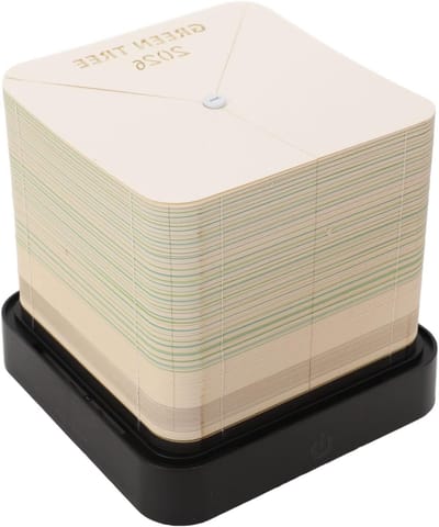 Unieke 3D Notepad Kalender met Handgescheurd Papier en Artistiek Ontwerp voor School, Kantoor en Thuis - 2026 Week en Aarde Kalender