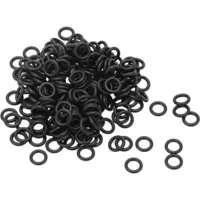200 stuks Zwarte Rubber O-ring Slijtvast Flexibel Universeel O-ring voor Vissen black