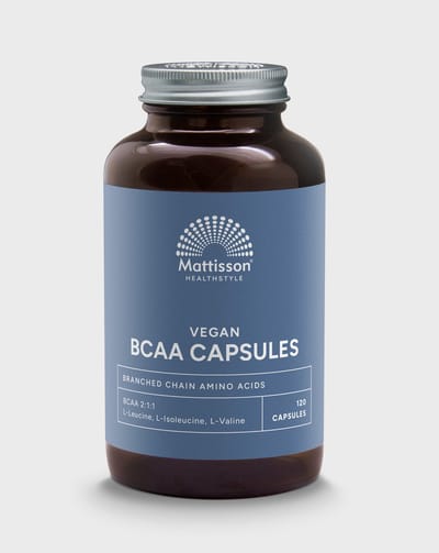 Mattisson - Vegan BCAA Capsules - Branched Chain Amino Acids - Essentiële Aminozuren BCAA Supplement - 120 Capsules