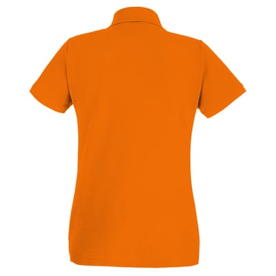 Fruit of the Loom Dames/Dames Lady Fit Poloshirt met korte mouwen (Helder oranje)