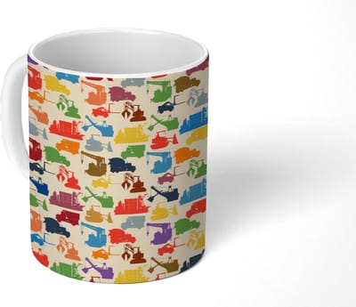 Mok - Koffiemok - Patronen - Kraan - Boot - Jongens - Kinderen - Kids - Mokken - 350 ML - Beker - Koffiemokken - Theemok