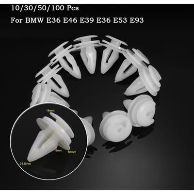 Clips de retenue de panneau de garniture de carte de porte intérieure, fixation de fixation de pince de démarrage, doublure pour BMW 10 PCS