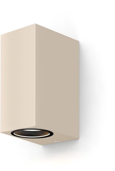 Calex Wandlamp Up & Downlight Bergamo – 2× GU10 – IP54 Water- en Stofbestendig – Geschikt voor Binnen en Buiten – Eenvoudige installatie – Rechthoek – Zwart