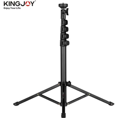 Kingjoy FL019 Multifunctioneel fotografie-videostatief Beugel voor mobiele live video-uitzendingen zwart
