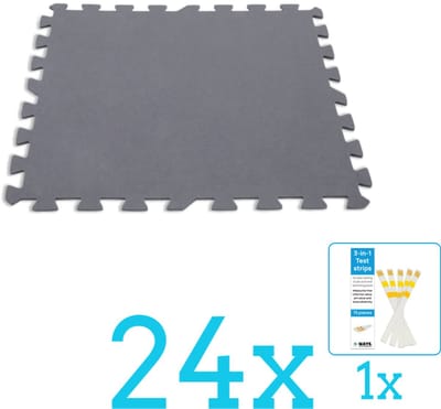 Intex - Zwembad Ondergrond - Zwembadtegels 50x50 cm - 8 Tegels - Volumebundel - Vloertegels - 24-delig