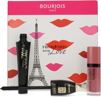 Bourjois - SET Twist Up The Volume tusz do rzęs Ultra Black 8ml + Rouge Edition matowa pomadka do ust 010 7,7ml