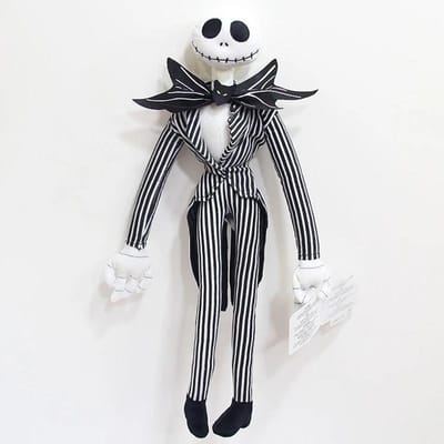 50cm The Nightmare Before Christmas Jack Skellington Pluche Speelgoedpop Skelet Jake Pluche Knuffels voor Kinderen Kindercadeaus Height 50cm zwart