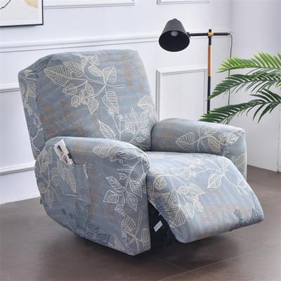 Bloem Spandex Relaxfauteuil Hoes Elastische Afneembare Fauteuilhoezen Relax Relaxfauteuil Bankovertrek Voor Woonkamer Slaapkamer
