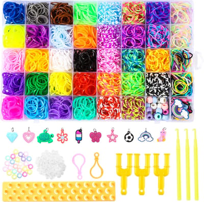 Behave Loombandjes Starterspakket - Loom - Loombox - Eco Friendly Latexvrije Loom Elastiekjes - 38 Kleuren - Veel accessoires
