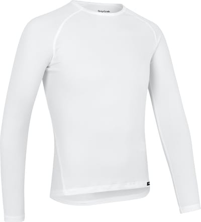 GripGrab - Ride Thermal Lange Mouw Winter Fiets Ondershirt Polygiene Base Layer Thermoshirt - Wit - Heren - Maat XS