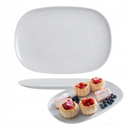 Luminarc Diwali Serveerplateau Grijs 34x24 cm - Gehard Glas