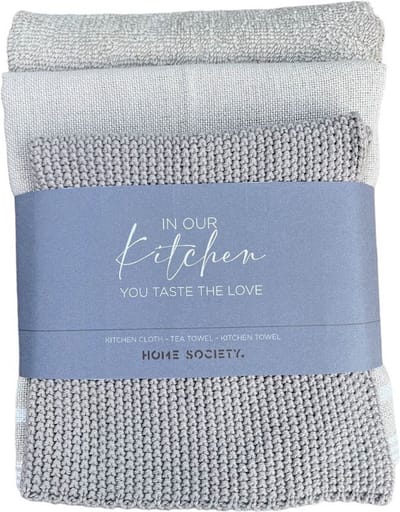 Home Society Theedoek en Keukendoek Set Beige
