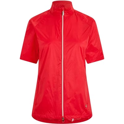 Calvin Klein Dames Perforated Regular Golf Windjack (Poppy)
