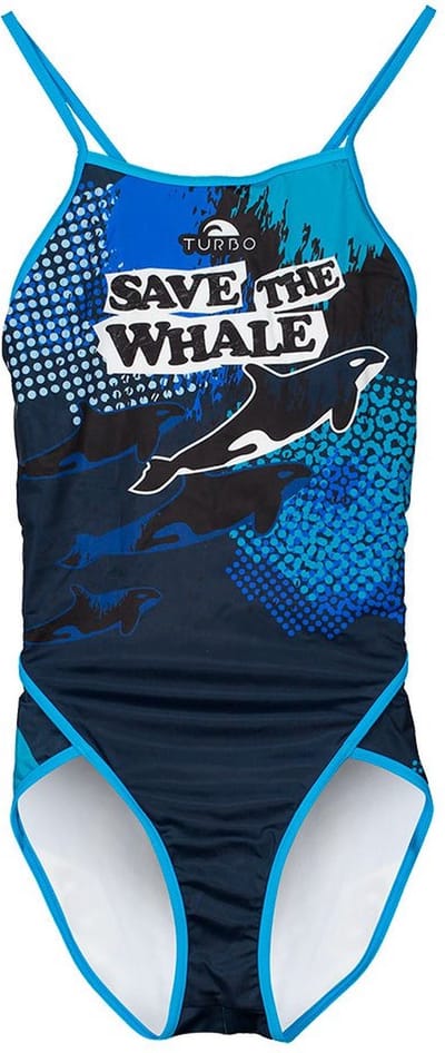 Turbo Save The Whale Zwemkleding Blauw L Vrouw