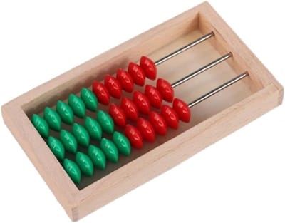 Telraam Abacus - Rekenrek Kralen - Wiskunde Leren - Houten Materialen - 30 Kralen - Veelkleurig