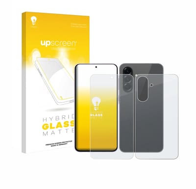 upscreen - Screenprotector voor Samsung Galaxy A56 5G Enterprise Edition (Voor+Achter) - Folie Beschermfolie Beschermglas matte