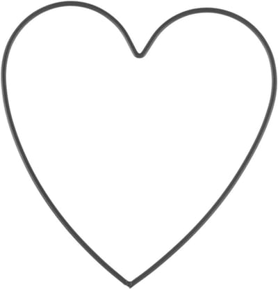 Metalen Hart Frame voor Knutselen - 15 cm, Zwart Gecoat voor Dromenvangers en Wanddecoraties