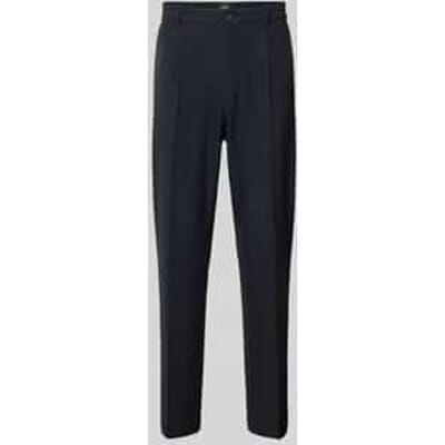 straight fit broek met viscose, model 'Leto'