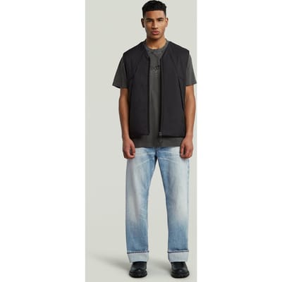 G-Star Multi Logo Overdyed Loose R T Dk Black Gd Taglia: S | T-shirt stampate Outlet | Uomo | Nero