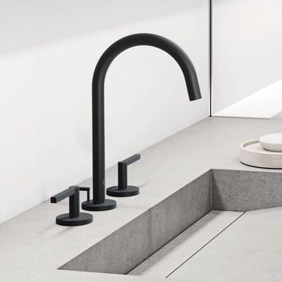 Kludi NOVA FONTE Puristic 3-hole basin mixer for floor mounting 201430515