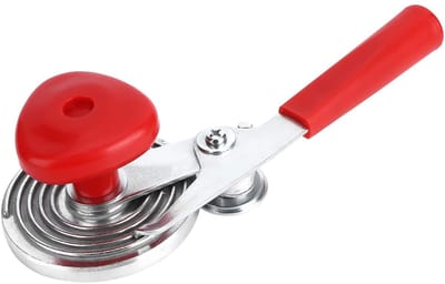 SVGCommerce - Handleiding Blik Sealer - Vacuüm Blik Sluitmachine - Duurzaam en Gezond - Rood - Keuken Gadgets - Onmisbaar Hulpmiddel - Voor de Gezinsk
