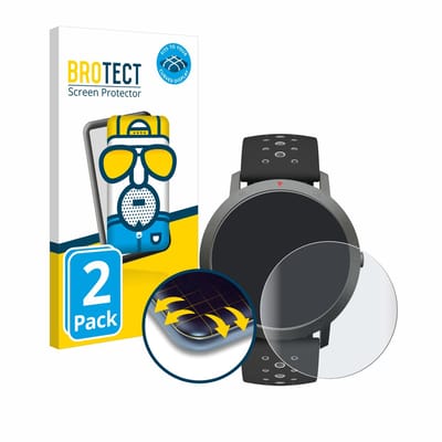 BROTECT - Screenprotector voor Withings Steel HR Sport (40 mm) - Folie Beschermfolie matte volledig dekking 2 Stuks