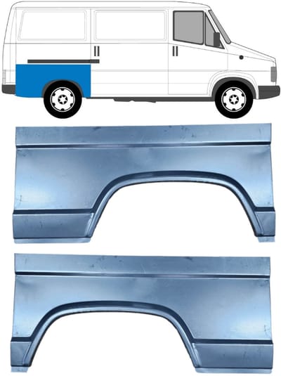 Reparatiepaneel achterspatbord voor Fiat Ducato 1981-1994 / Links + Rechts / Set