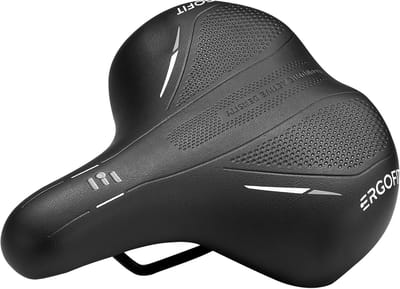 Comfortabel City Zadel voor Volwassenen - Unisex Zwart