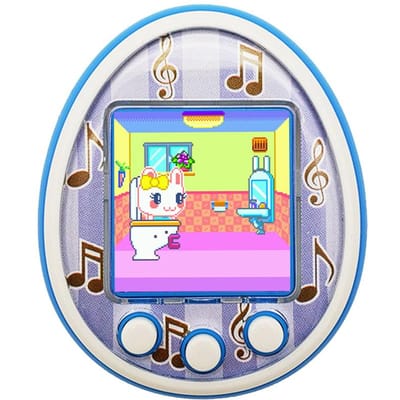 Cartoon elektronisch huisdierspel Handheld virtueel huisdier Kinderspeelgoedcadeau blauw