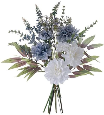 Kunstbloemen - Boeket - 50cm - Zijden bloemen - Kunstplanten - Nepbloemen - Kunstbloem Dahlia's - Boeketten - Woondecoratie - Bruiloft - Bruidsboeket - Cadeau voor vrouw - Housewarming cadeau - Moederdagcadeau - Valentijn cadeau - Huwelijk cadeau