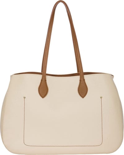 BRIC'S Leren Schoudertas Gondola Lavanda Bag Cream / Caramel Crème