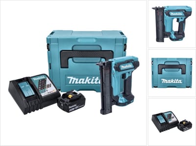 Makita DFN 350 RT1J accu staande spijkermachine 18 V 15 - 35 mm + 1x oplaadbare accu 5.0 Ah + lader + Makpac