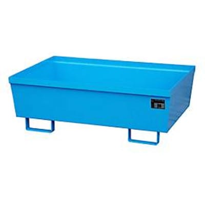 BAUER AO-2 opvangbak, staal, 246 l, B 1200 x D 800 x H 415 mm, blauw
