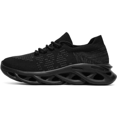 Trend Meerkleurig Optioneel Nieuwe Mode Heren Grote Maat Zacht en Gemakkelijk te Buigen Technologie Vrije Tijd Sport Hardloopschoenen 46 black
