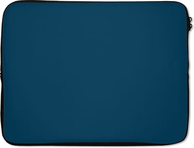 Laptophoes 17 inch - Indigo - Palet - Kleuren - Laptop sleeve - Binnenmaat 41x28 cm - Zwarte achterkant - Back to school spullen - Schoolspullen jongens en meisjes middelbare school - Macbook air hoes - Chromebook sleeve