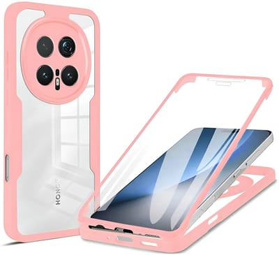 Hoesje geschikt voor HONOR Magic8 Pro - Techsuit ColorVerse 360 Case met Screenprotector - Roze