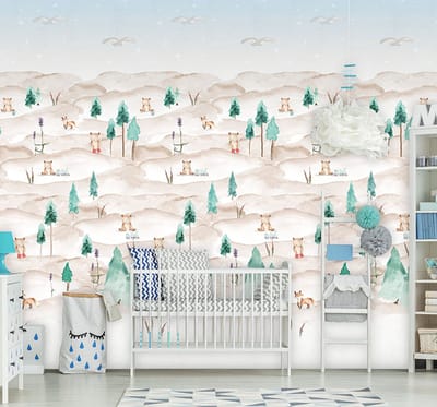 INGK Behang - Kids - Abby & Bryan - Foxy Forest